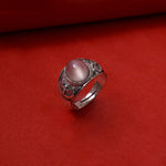 Load image into Gallery viewer, 925 Silver Rose Quartz Ring for Women | Gemstone Jewelry
