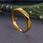 Load image into Gallery viewer, Gold Tone Adjustable Geometric Diamond Accent Ring for Daily Wear
