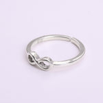 Load image into Gallery viewer, 925 Sterling Silver Infinity Adjustable Ring for Women | Minimalist Band
