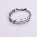 将图像加载到图库查看器中， Sterling Silver Triple Stripe Wave Ring | Daily Wear Band
