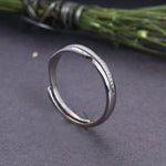 Load image into Gallery viewer, 925 Sterling Silver Adjustable Open Ring with Pave Zircon Stones
