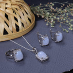 将图像加载到图库查看器中， 925 Silver Blue Gemstone Jewelry Set for Women | Gift
