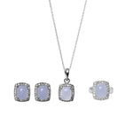 将图像加载到图库查看器中， 925 Silver Blue Gemstone Jewelry Set for Women | Gift
