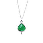 将图像加载到图库查看器中， 925 Silver Emerald Green Teardrop Jewelry Set | Women's Gift
