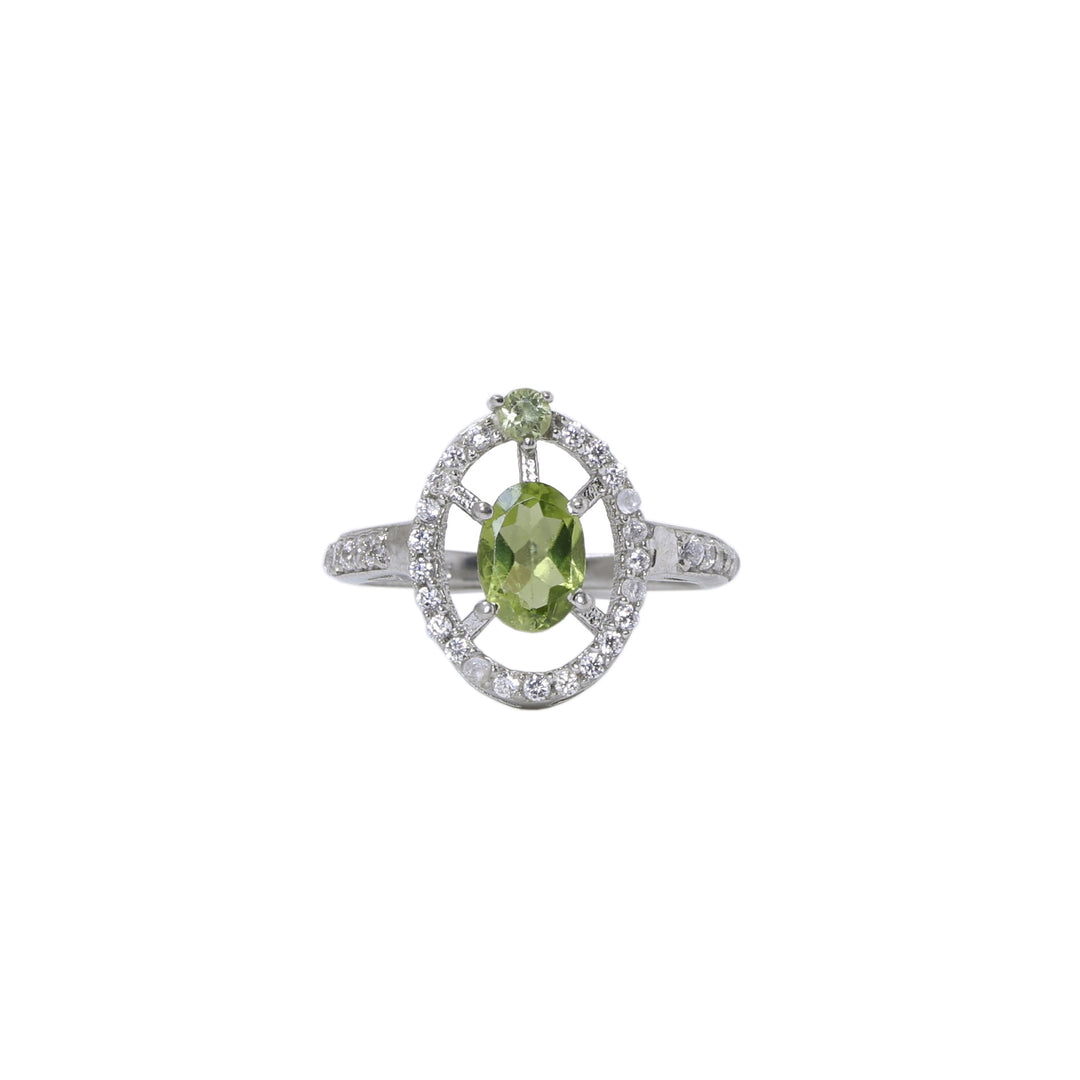 925 Silver Peridot Jewelry Set for Women | Gift Idea