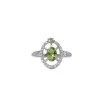 将图像加载到图库查看器中， 925 Silver Peridot Jewelry Set for Women | Gift Idea
