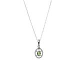 将图像加载到图库查看器中， 925 Silver Peridot Jewelry Set for Women | Gift Idea
