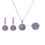将图像加载到图库查看器中， 925 Silver Pink Gemstone Jewelry Set for Women | Gift
