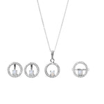 将图像加载到图库查看器中， 925 Silver Opal Jewelry Set for Women | Gift for Her

