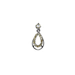将图像加载到图库查看器中， 925 Silver Teardrop Earrings &amp; Pendant Set | Yellow Gemstone
