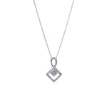 将图像加载到图库查看器中， 925 Silver Diamond Set (Earrings, Necklace, Ring) | Women's Jewelry
