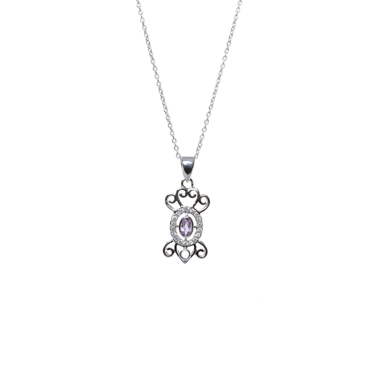 925 silver amethyst jewelry set for women | gift