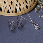 将图像加载到图库查看器中， 925 Silver Amethyst Jewelry Set for Women | Gift
