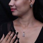 将图像加载到图库查看器中， 925 Silver Amethyst Jewelry Set for Women | Gift
