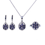 将图像加载到图库查看器中， 925 Silver Blue Gemstone Jewelry Set for Women | Gift Idea
