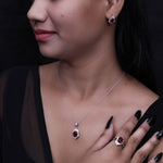 将图像加载到图库查看器中， 925 Silver Pink Gemstone Jewelry Set for Women | Gift
