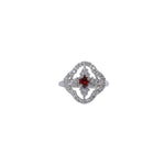 将图像加载到图库查看器中， 925 Silver Red Gemstone Jewelry Set for Women | Gift
