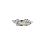 将图像加载到图库查看器中， Silver Citrine Jewelry Set: Earrings, Necklace, Ring | Gift Set
