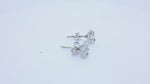 Load and play video in Gallery viewer, Silver Stud Earrings with Clear Cubic Zirconia | Women&#39;s Jewelry Gift
