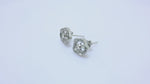 Load and play video in Gallery viewer, Pendientes de flor de plata 925 | Talla diamante | Regalo para mujer
