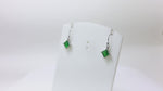 Load and play video in Gallery viewer, Pendientes de plata 925 con piedra verde esmeralda para mujer | Regalo
