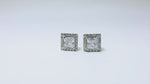 Load and play video in Gallery viewer, 925 Silver Cubic Zirconia Square Stud Earrings | Women&#39;s Gift
