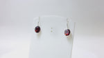Load and play video in Gallery viewer, 925 Silver Garnet Earrings for Women | Red Gemstone Dangle
