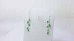 Load and play video in Gallery viewer, 925 Silver Green Leaf Drop Earrings | For Women | Gift
